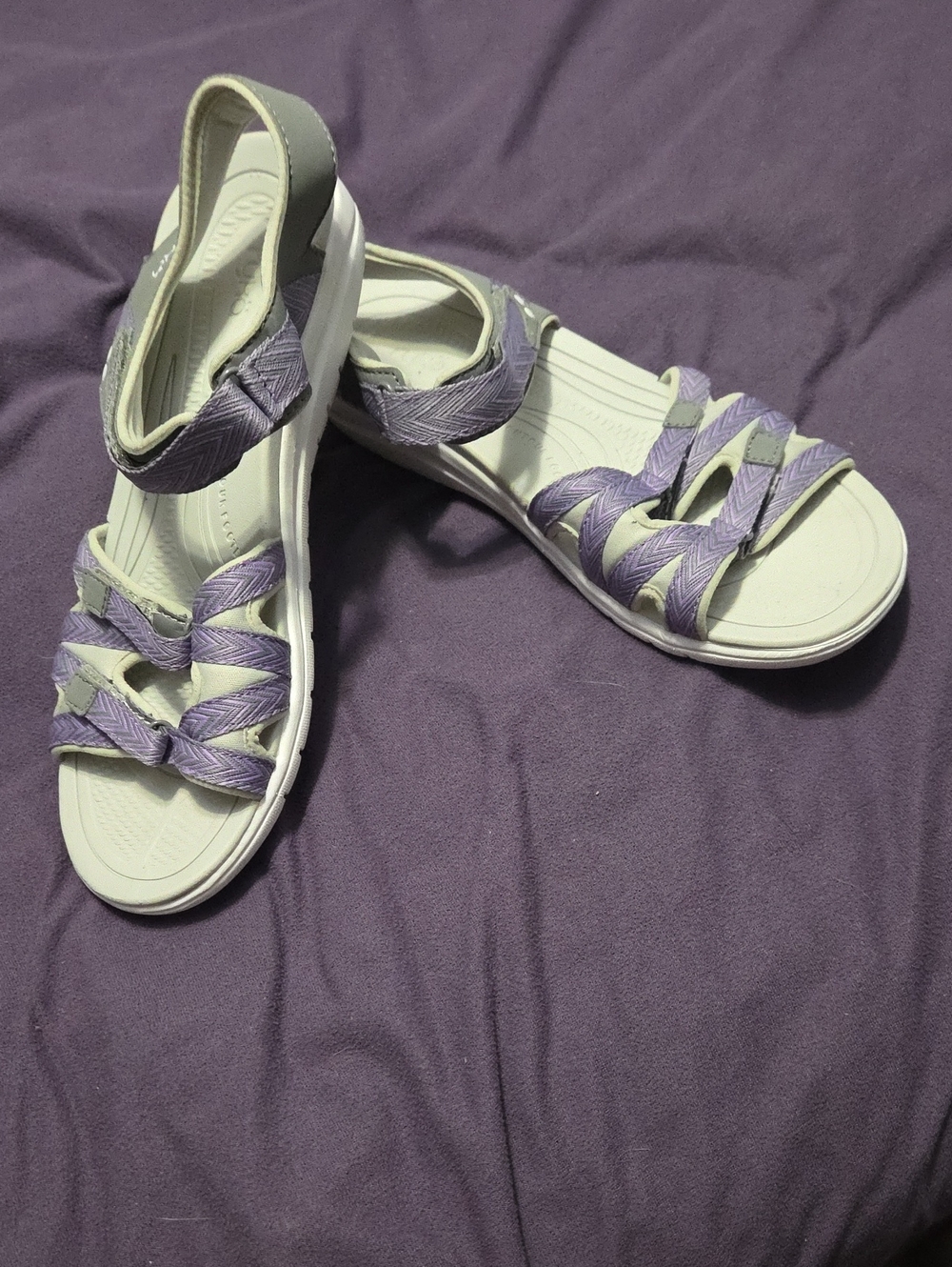 Comfort Women's Strappy Lavender Sandals